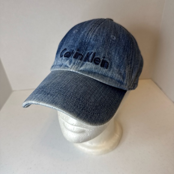 Calvin Klein Blue Denim adjustable Cap vintage - Picture 1 of 9